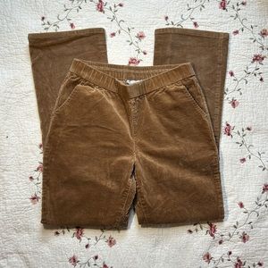 70s style Brown Corduroy Pants with stretchy Waistband